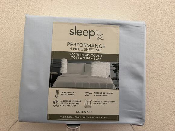 Sleep rx Other - New bamboo blend blue sheet set queen